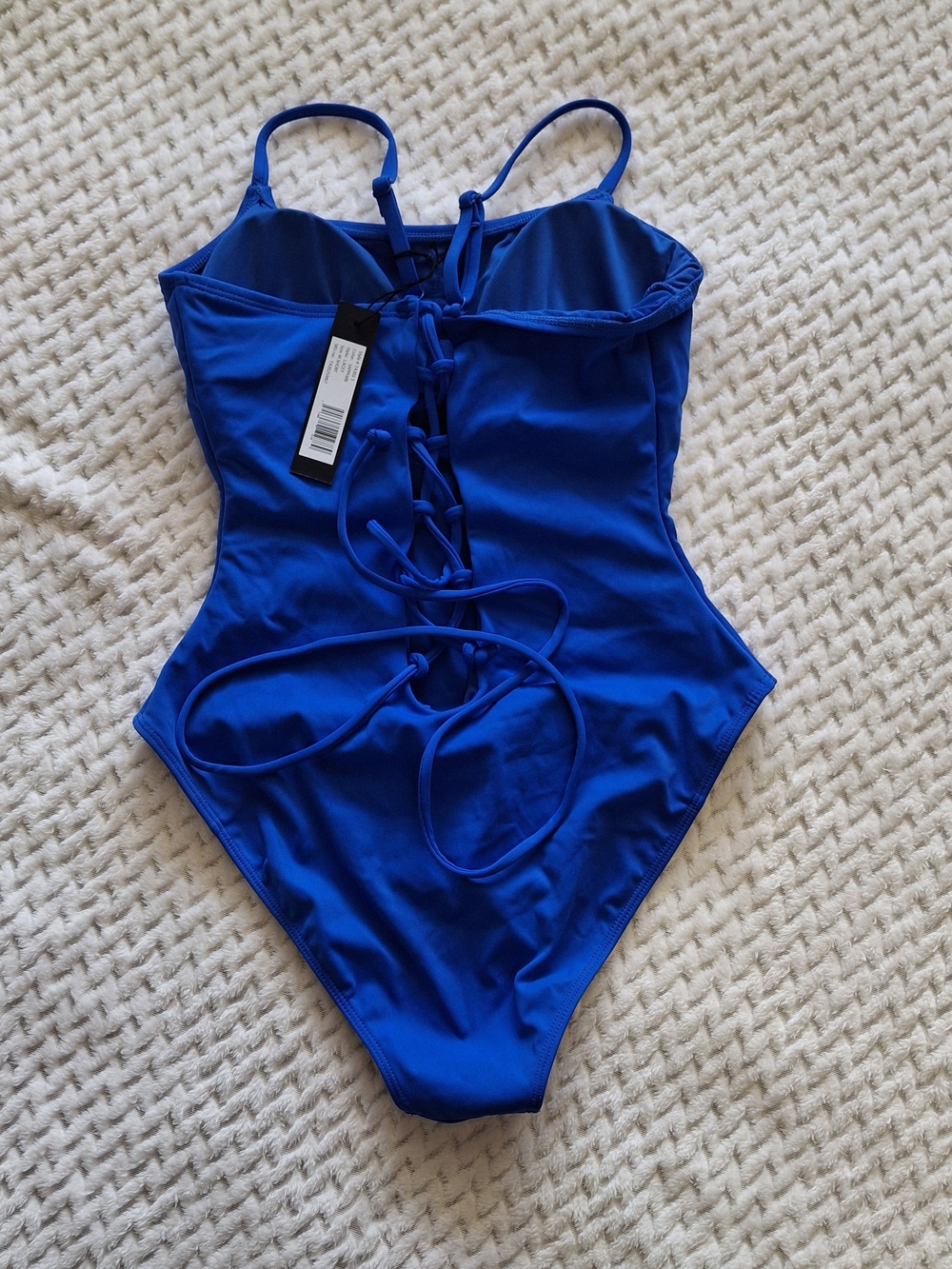 NWT TA3 Sapphire Lacey Body Sculpting One-Piece Swimsuit Medium with Short Torso - Picture 4 of 5
